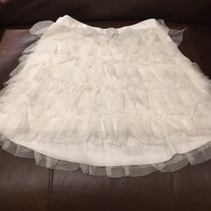 💎 Pretty White Ruffled Skirt Children’s Place
